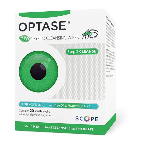 Optase Tea Tree Oil Eyelid Cleansing Wipes