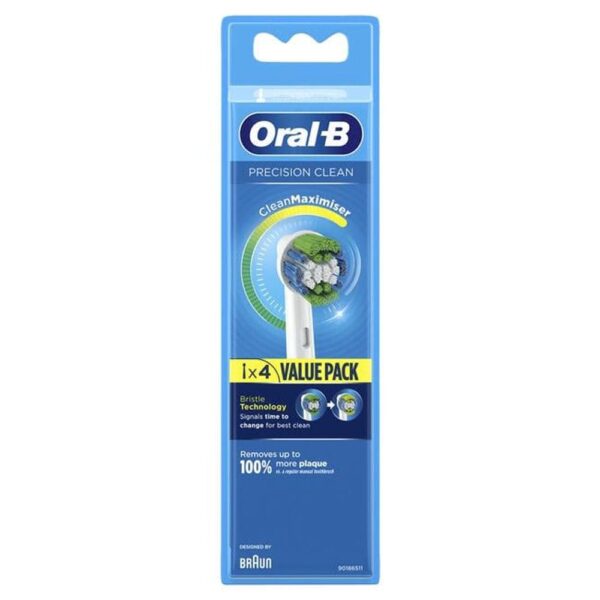 Oral-B Precision Clean Toothbrush Head Refills (x4)