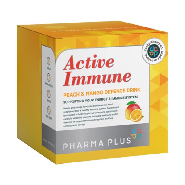 Pharma Plus Active Immune Peach And Mango Defence Drink 30 Sachets