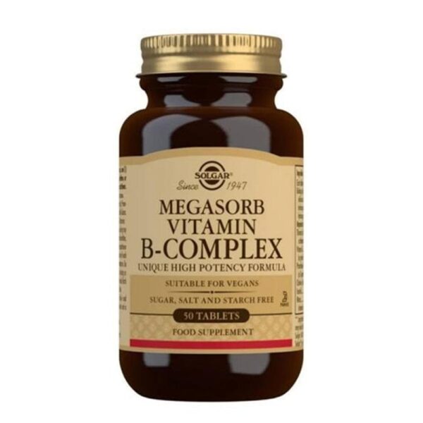 Solgar Megasorb Vitamin B-Complex "50" 50 Tablets