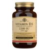 Solgar Vitamin D3 (Cholecalciferol) 2200 IU (55 ?g) 50 Vegetable Capsules