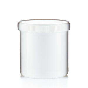 50ml-500ml Pre-Capped White Plastic Ointment Jars