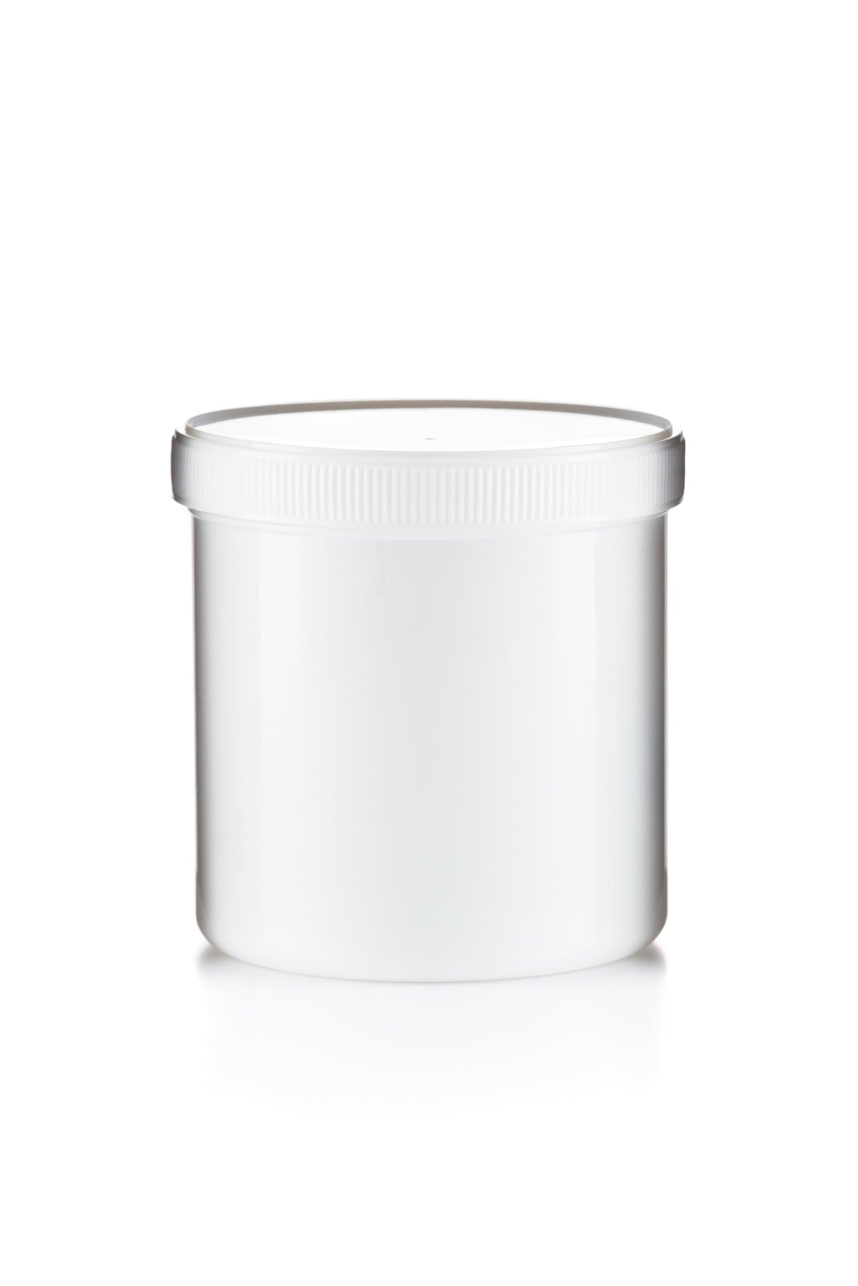 50ml-500ml Pre-Capped White Plastic Ointment Jars