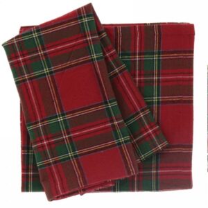 Unique Living Tartan Napkins 4 Pack