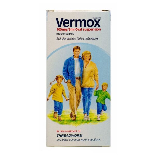 Vermox 100mg/5ml Oral Suspension (30ml)