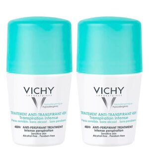 Vichy 48 Hour Intensive Antiperspirant Roll-on Deodorant Bundle 2 x 50ml