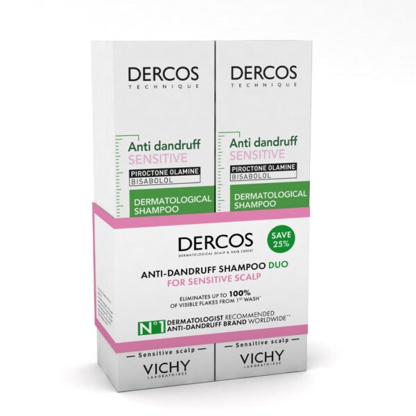 Vichy Dercos Anti-Dandruff Shampoo for Sensitive Scalp Duo 2 x 200ml