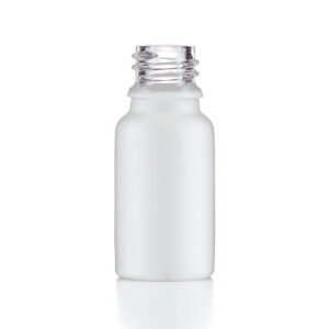 15ml White Marlow Glass Bottle