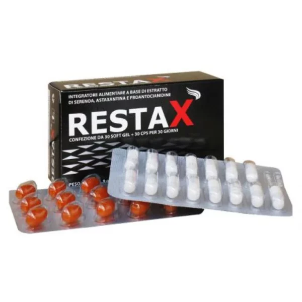 Wikenfarma Restax Food Supplement 30 Capsules + 30 Softgels