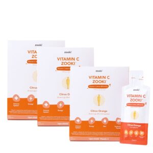Zooki Vitamin C Citrus Orange Trio Bundle 90 Sachets