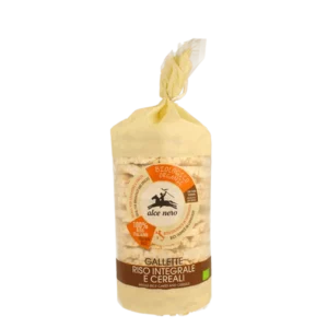 Whole grain rice cakes and organic cereals Alce Nero 100g