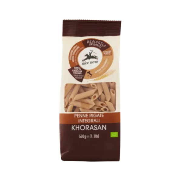 Whole Wheat Penne Rigate Of Organic Khorasan Wheat Alce Nero 500g