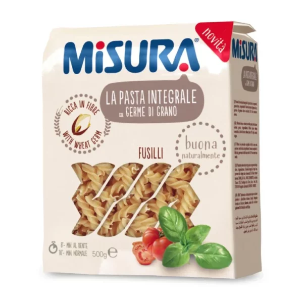 Whole Wheat Fusilli With Wheat Germ Measure 500g