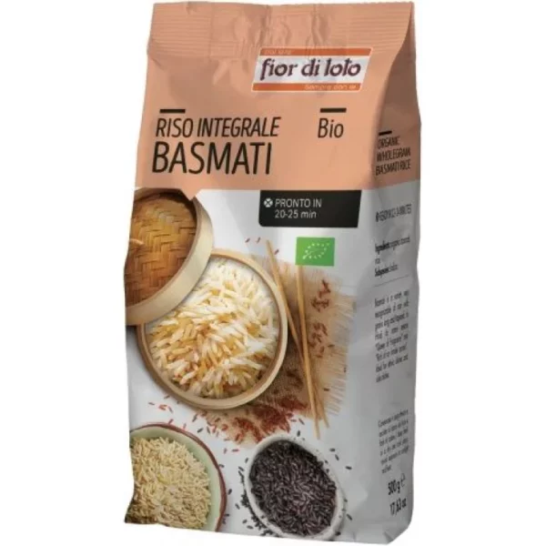 Whole Grain Basmati Rice Fior Di Loto 500g