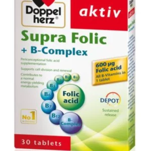 Doppelherz Supra Folic Acid + B Complex x 45 Tablets