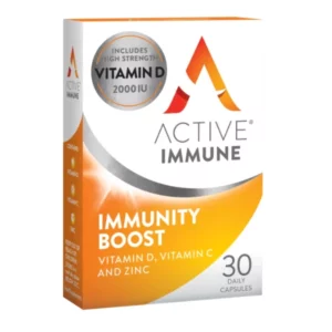 BIONAT ACTIVE IMMUNE IMMUNITY BOOST VITAMIN D, VITAMIN C AND ZINC 30S