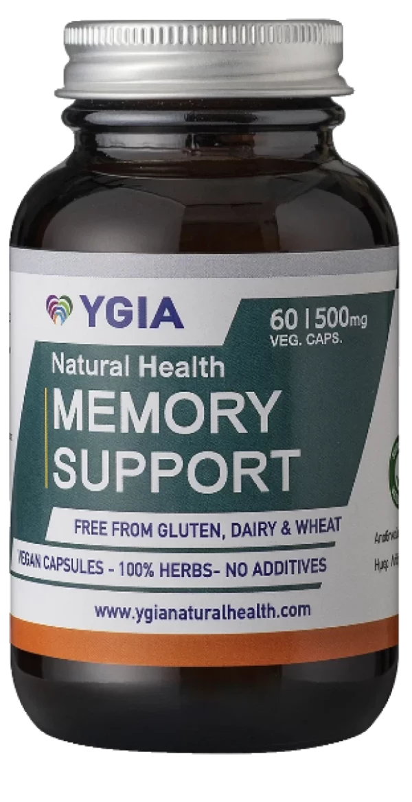 Ygia Memory Support x 60 Capsules - Strengthens Memory & Function Of The Brain