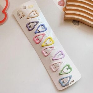 Korean Cream Color Cute BB Hair Clip - 4-Heart