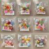 Cute Cartoon Cream Resin DIY Hair Clip Accessories - 1 large +4 small resin blind box 1 pack (random style)