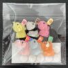 Cute Cartoon Cream Resin DIY Hair Clip Accessories - Summer drinking series 6 pieces in 1 pack (6 fixed style resin buttons +10 dispensing)