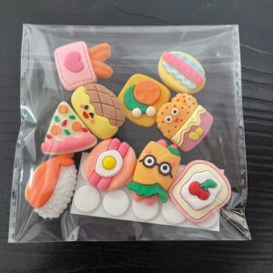 Cute Cartoon Cream Resin DIY Hair Clip Accessories - Food and play series A soft glue 10 Pack 1 pack (10 fixed style soft glue +10 dispensing)