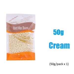 50g Hot Wax Hair Removal Depilatory Waxing Wax Beads for Wax Heater Painless for Body Hairs Removal Beans-50g-Cream_green