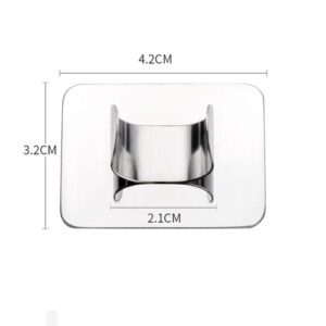 1PC Salon Manicure Finger Ring Color Palette Makeup Cream Foundation Mixing Palette Cosmetic Make Up Tool Stainless Steel Plate SMA