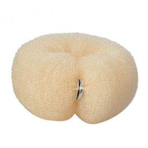 20cm Women's Hair Styling Tool Hair Ring Bun Maker for Daily Office and Home,Creamy-white NO5099