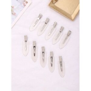 1pc Cream Glue Diy Water Drop Shaped No Trace Hair Clip Hairpin Headwear Casual