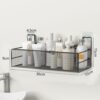 Kitchen and Bathroom Wall Shelving Storage Rack Bathroom Vanity Wall Hanging Basket Cosmetics Storage