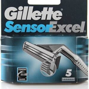 Gillette Sensor Excel Razor Blade Refills for Men x 5