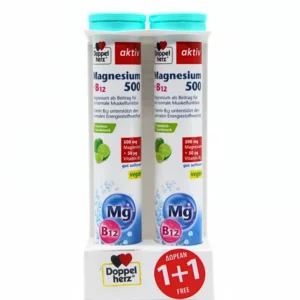 Doppelherz Magnesium 500 + B12 x 15 Effervescent Tablets Set 1+1