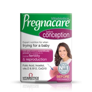 VITABIOTICS PREGNACARE CONCEPTION. CONTRIBUTES TO NORMAL FERTILITY & REPRODUCTION 30TABLETS