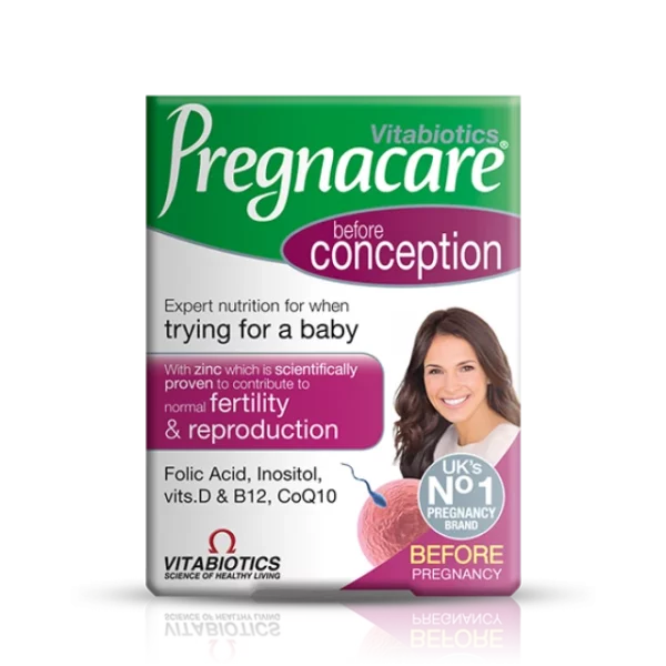 VITABIOTICS PREGNACARE CONCEPTION. CONTRIBUTES TO NORMAL FERTILITY & REPRODUCTION 30TABLETS