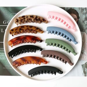 Elegant Oversized Hair Clamp for Ponytail - LY12-cream Amber & 11cm