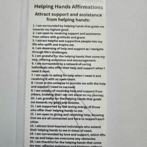 Helping Hands Affirmation Card