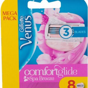 Gillette Venus Comfortglide Spa Breeze Razor Blade Cartridges x 8