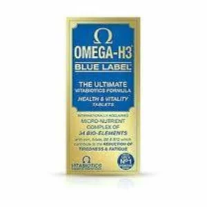 VITABIOTICS OMEGA H3 BLUE LABEL, HEALTH & VITALITY SUPPLEMENT 30TABLETS