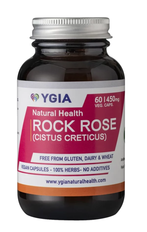 Ygia Rock Rose (Cistus Creticus) x 60 Capsules - Detoxifies, Refreshes And Calms