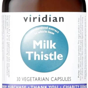VIRIDIAN MILK THISTLE 30s, A POTENT LIVER PROTECTING SUBSTANCE