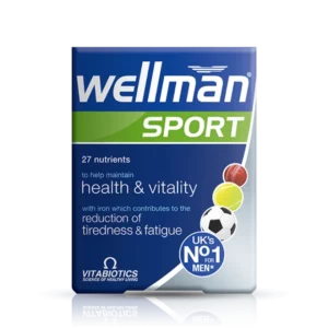 VITABIOTICS WELLMAN SPORT, HELPS MANTAIN HEALTH & VITALITY 30TABLETS