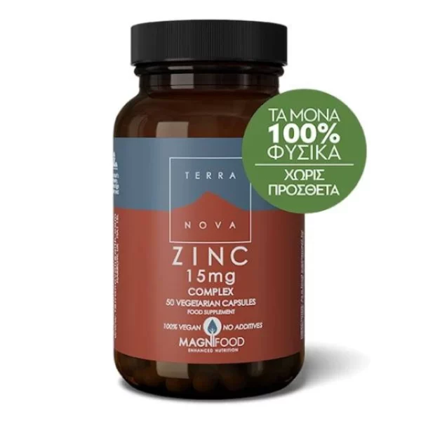TERRANOVA ZINC 15MG COMPLEX 50CAPSULES