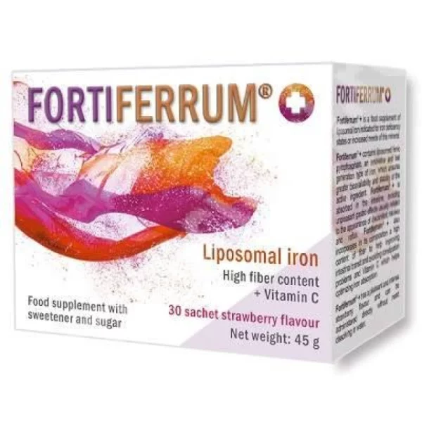 FORTIFERRUM PLUS 45GR 30 SACHETS STRAWBERRY FLAVOR