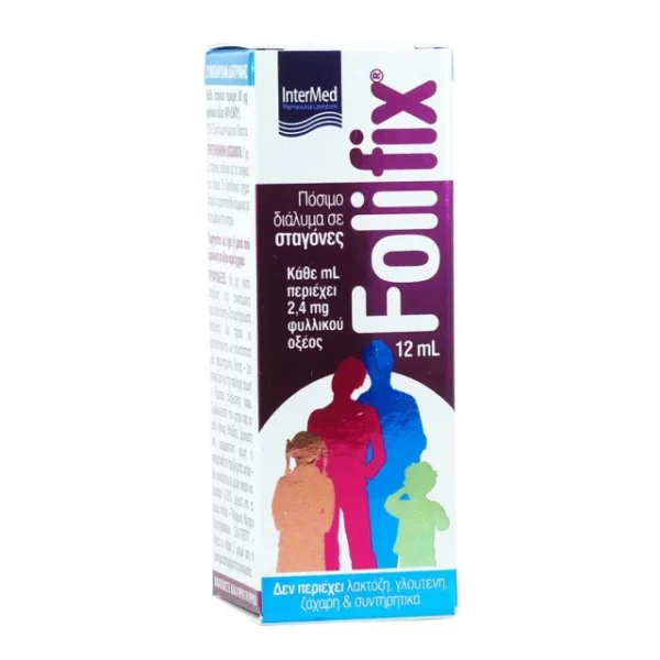 INTERMED FOLIFIX DROPS, FOLIC ACID ORAL SOLUTION 12ML