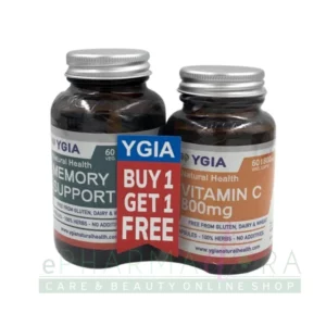 Ygia Memory Support x 60 Capsules + Ygia Vitamin C 800mg x 60 Capsules Free