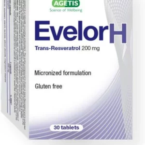 Agetis Evelor H x 30 Tablets - Trans-Resveratrol 200mg