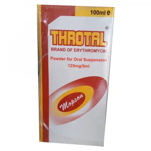 THROTAL ERYTHROMYCIN SUSP. 100ML