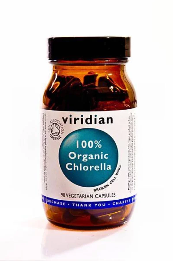 VIRIDIAN ORGANIC CHLORELLA 90s, A NATURAL SOURCE OF CHLOROPHYLL, VITAMINS AND MINERALS