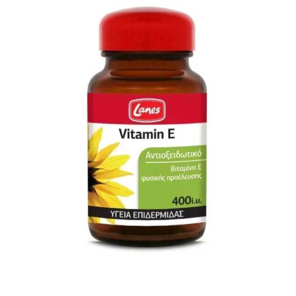 LANES VITAMIN E 400IU, MANTAINANCE OF HEALTHY SKIN 30CAPSULES