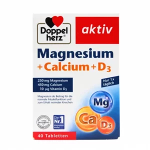 Doppelherz Magnesium + Calcium + D3 x 40 Tablets